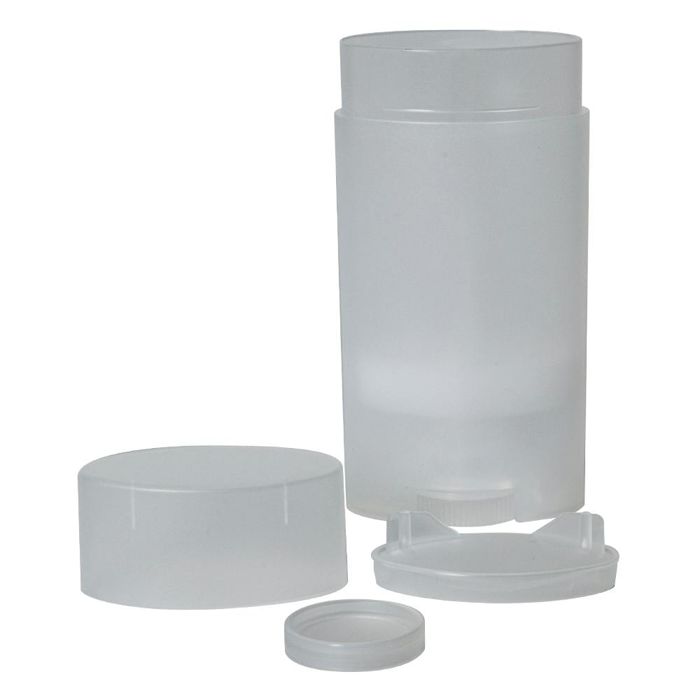 2.65 oz. Traditional Natural Bottom Fill Deodorant Container with Cap