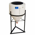 15 Gallon (Full Drain) Inductor Cone Bottom Tank with 12" Lid & 1-1/2" FPT Boss Fitting - 19" Dia. x 27-1/4" Hgt.