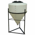 30 Gallon (Full Drain) Inductor Cone Bottom Tank with 12" Lid & 1-1/2" FPT Boss Fitting - 24" Dia. x 33" Hgt.
