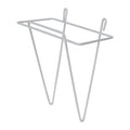 7" L Large White Plastic-Coated Wire Scoop Holder