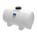 35 Gallon Natural Polyethylene Round Free-Standing Horizontal Leg Tank with 3/4" Fitting & 5" Lid (No Sump) - 19" Dia. x 34" L