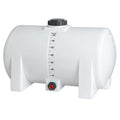 65 Gallon Natural Polyethylene Round Free-Standing Horizontal Leg Tank with 3/4" Fitting & 5" Lid (No Sump) - 25" Dia. x 39" L