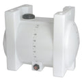 70 Gallon Natural Polyethylene Round Free-Standing Horizontal Leg Tank with 3/4" Fitting & 5" Lid (No Sump) - 24" Dia. x 39" L