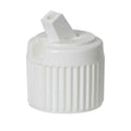 18/410 White Polypropylene Flip-Top Dispensing Cap