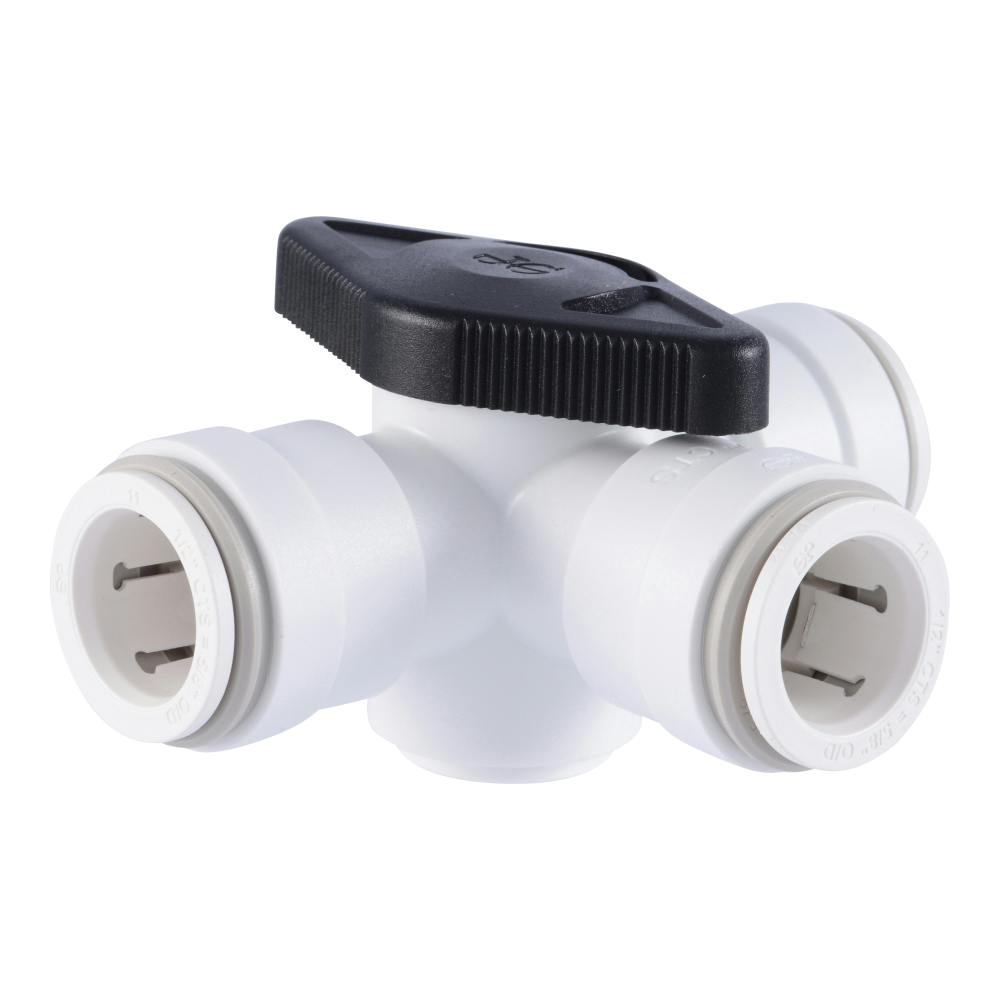 1/2" CTS Acetal By-Pass Valve - Black Handle
