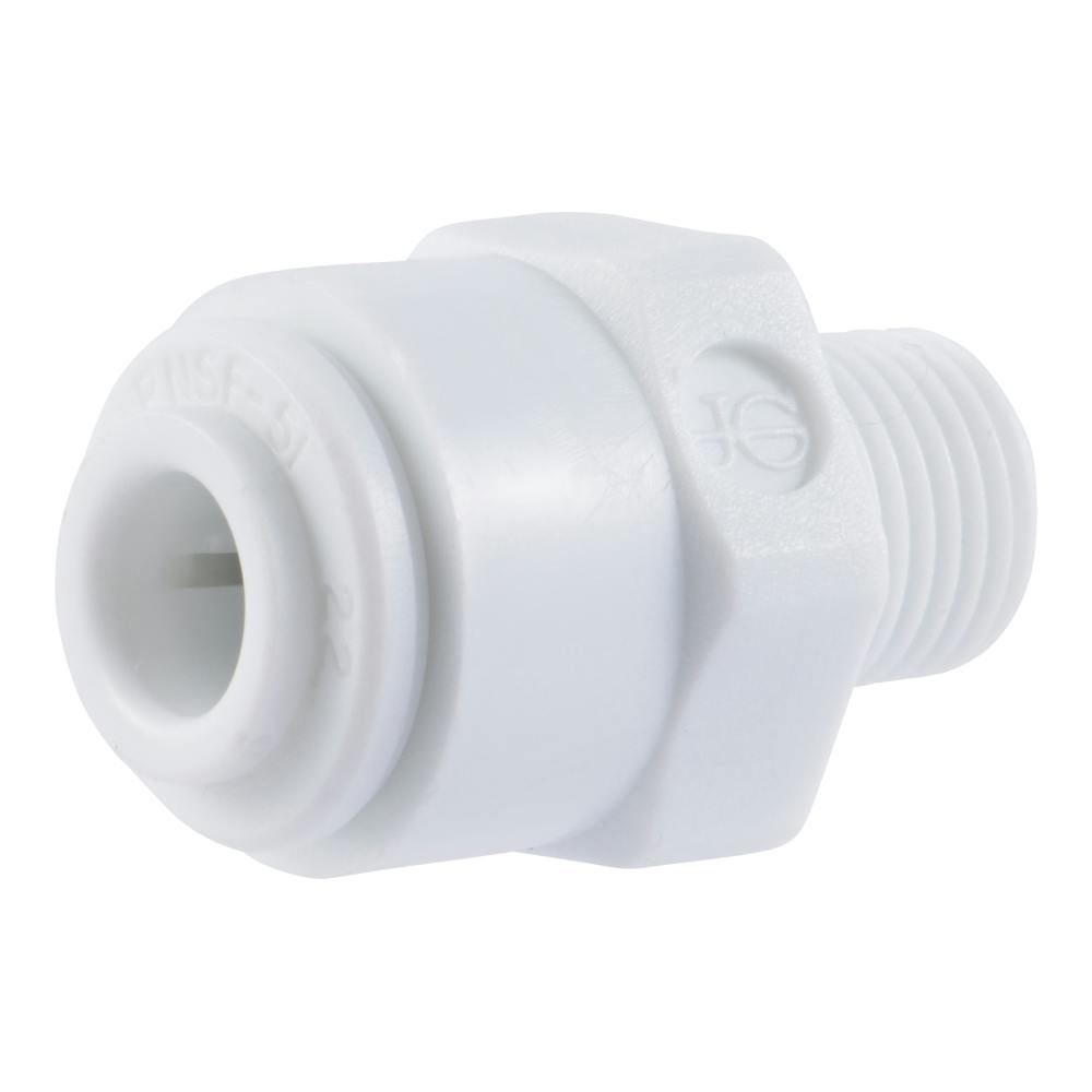 1/4" Tube OD x 1/4" NPTF Super Speedfit® White Acetal Male Adapter Tube Fitting
