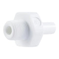 1/4" Stem OD x 1/8" NPTF Super Speedfit® White Acetal Male Stem Adapter Tube Fitting