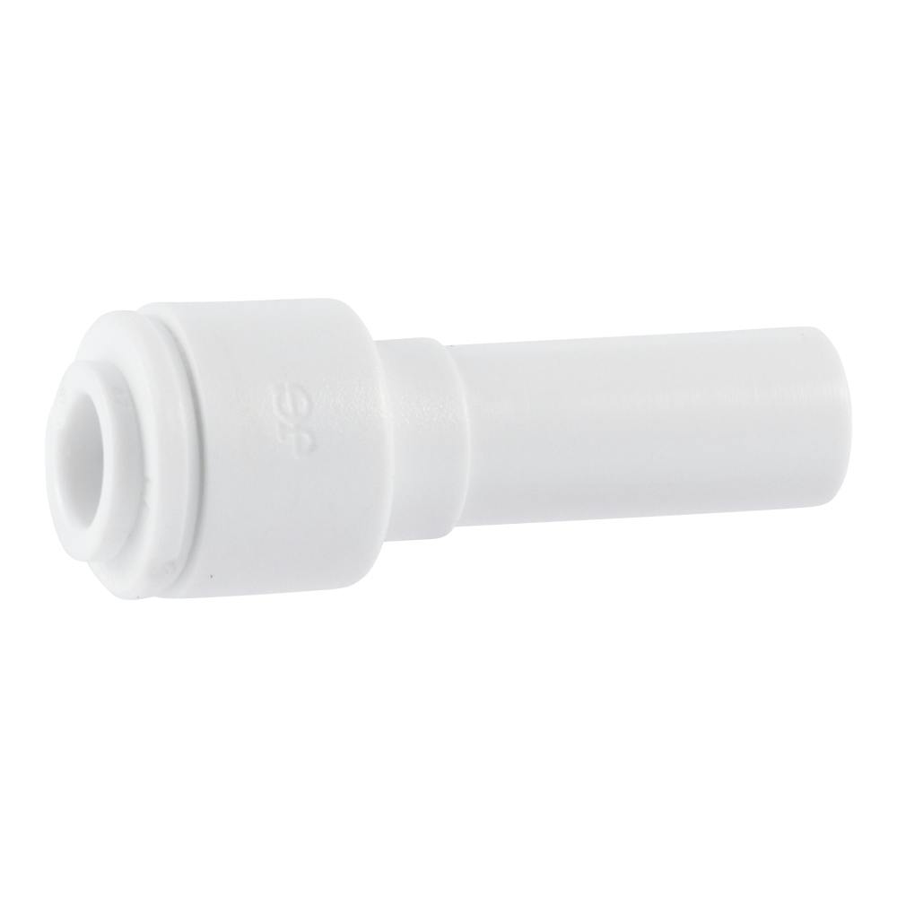 3/8" Stem OD x 1/4" Tube OD Super Speedfit® White Acetal Male Stem Reducer Tube Fitting