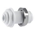 1/4" Tube OD Super Speedfit® White Acetal Bulkhead Union Tube Fitting
