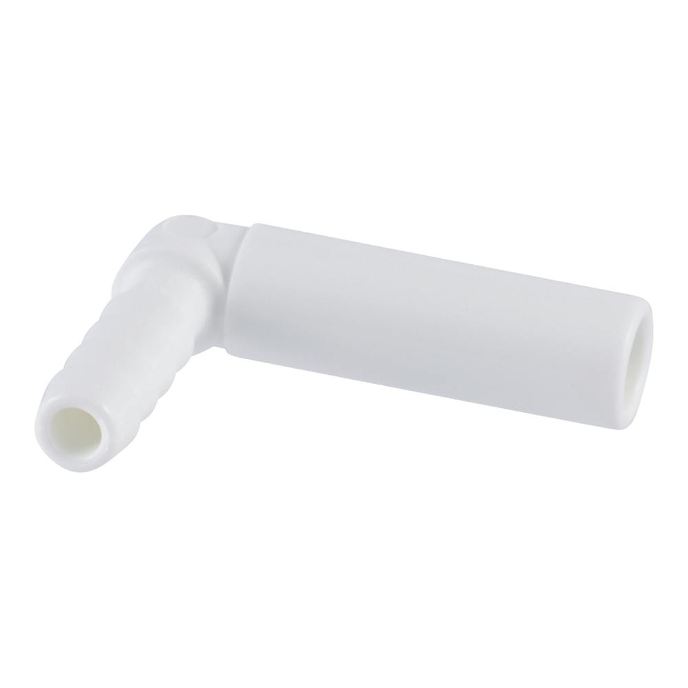 3/8" Stem OD x 1/4" Hose ID Super Speedfit® White Acetal Tube-To-Hose Elbow Tube Fitting