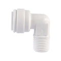 1/4" Tube OD x 1/8" NPTF Super Speedfit® White Acetal Fixed Male Elbow Tube Fitting