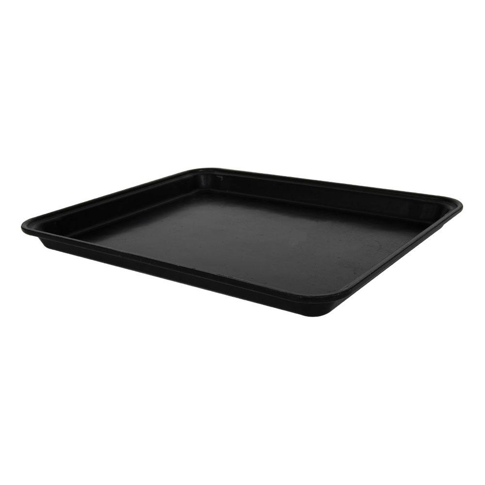 20-5/8" L x 16-5/8" W x 1-1/2" Hgt. Black Fiberglass ESD Conveyor Tray