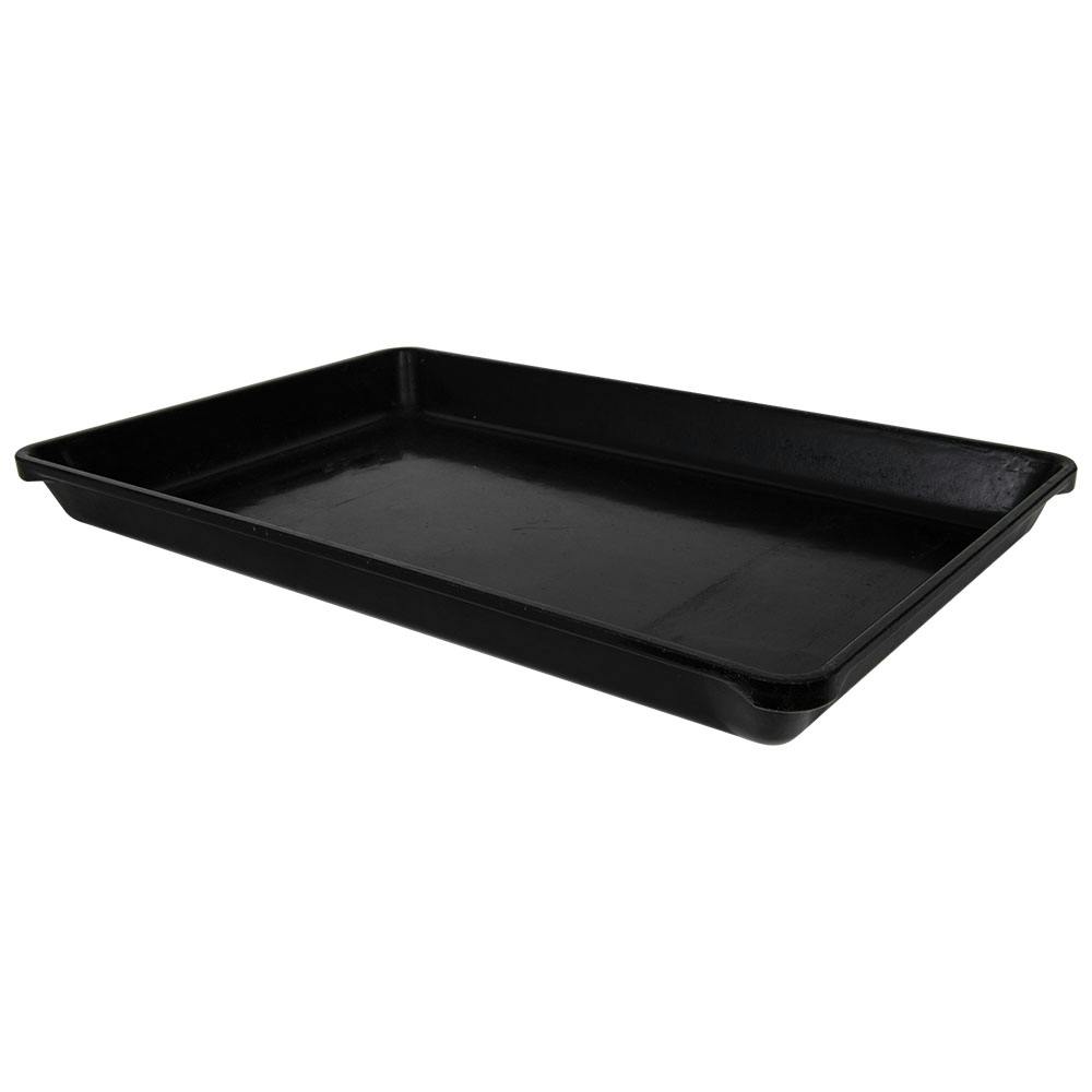 22-1/2" L x 14-1/2" W x 2" Hgt. Black Fiberglass ESD Conveyor Tray