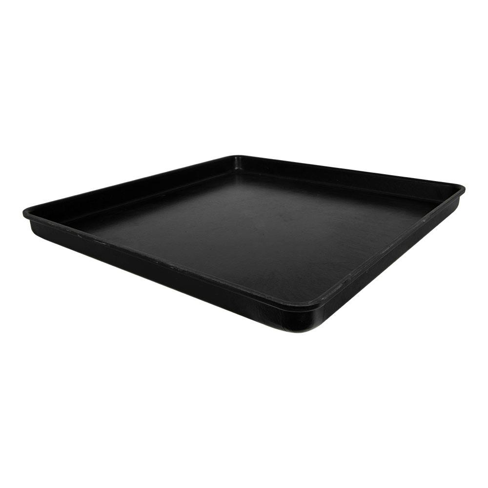 24-1/4" L x 24-1/4" W x 1-7/8" Hgt. Black Fiberglass ESD Conveyor Tray