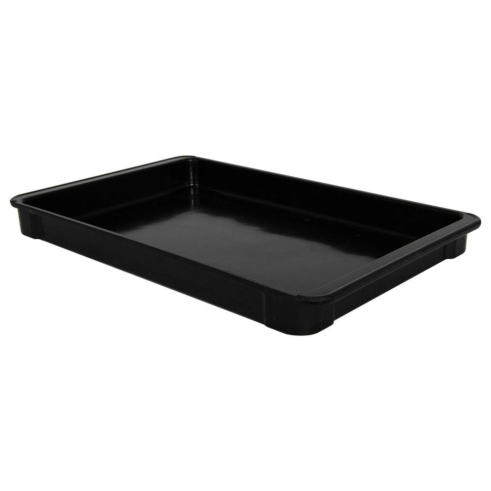 18-3/4" L x 11-7/8" W x 1-3/4" Hgt. Black Fiberglass ESD Stacking Box (No Lid Available)