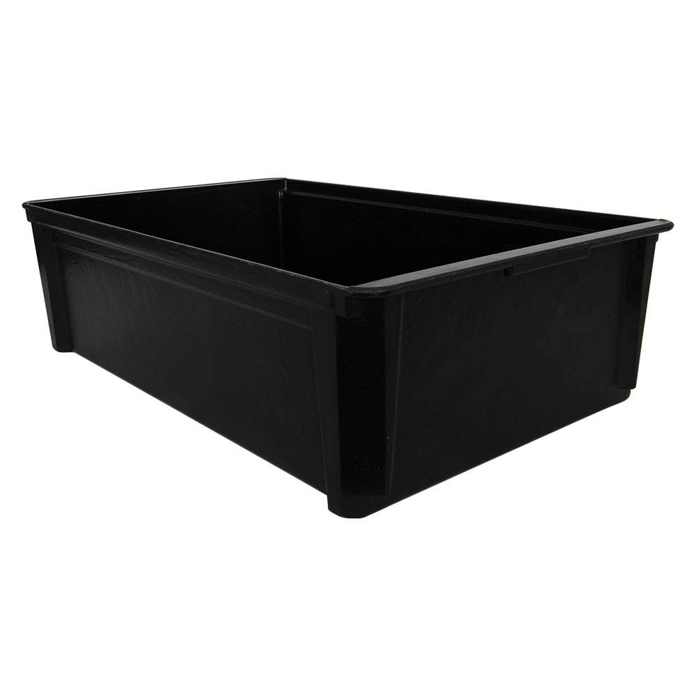25-3/4" L x 15-3/4" W x 7-1/4" Hgt. Black Fiberglass ESD Stacking Box (No Lid Available)