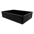25-3/4" L x 17-3/4" W x 6" Hgt. Black Fiberglass ESD Stacking Box (Lid Sold Separately)