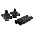 Black UFO Rain Barrel Linking Hub Kit (Package of 2)