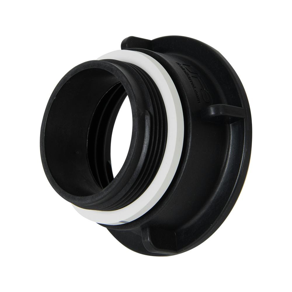 Black UFO Rain Barrel Thread Adapter