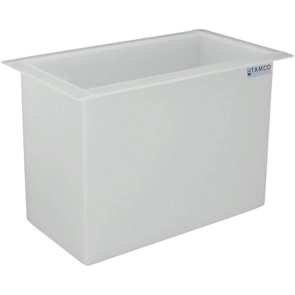 22 Gallon Polypropylene High Temperature Tamco® Tank - 24" L x 12" W x 18" Hgt.
