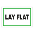 "Lay Flat" Horizontal Rectangular Paper Label with Green Border - 4" x 6"