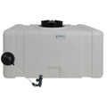 200 Gallon Natural LLDPE Tamco® Bulk Utility Tank with a 12" Lid, 2" FNPT Fitting, 3/4" MIPT Float Valve & 25-Gallon Graduations - 42-1/2" L x 30-1/2" W x 45" Hgt.