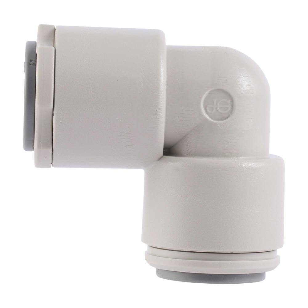 5/16" John Guest® SuperSeal Tube OD x 3/8" Speedfit® Tube OD Gray Acetal Union Elbow
