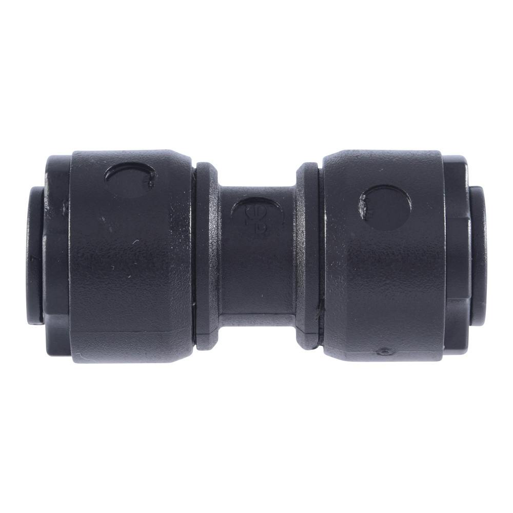 5/16" John Guest® SuperSeal Tube OD x 5/16" SuperSeal Tube OD Black Acetal Union Connector
