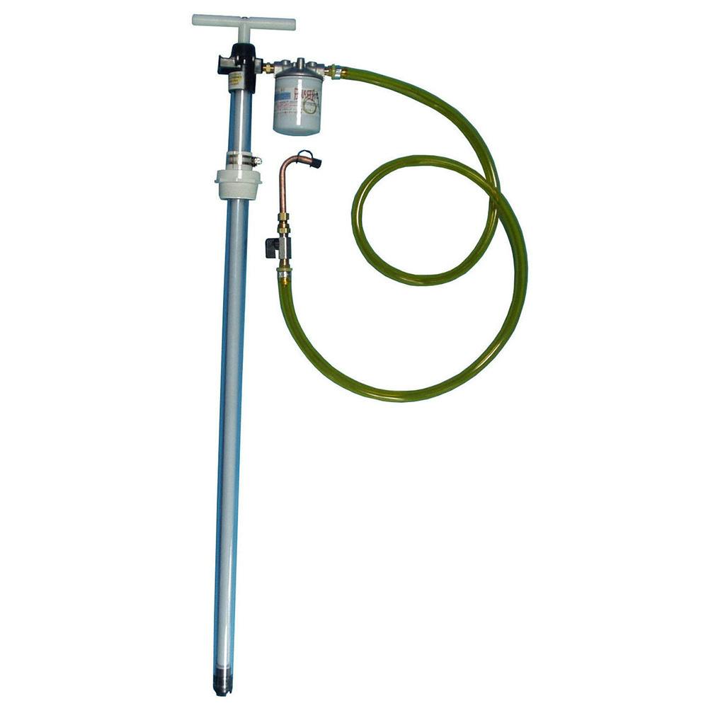 Lubrication Filter Pump with A10 Filling Spout for 55 Gallon Drums - 6' Hose