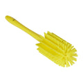3.1" Dia. Yellow Polypropylene Vikan® Pipe Brush with Handle and Medium Polyester Bristles