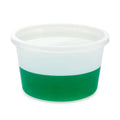 8 oz. Natural HDPE Short Round Multi-Purpose Container with Snap-On Lid - Case of 100