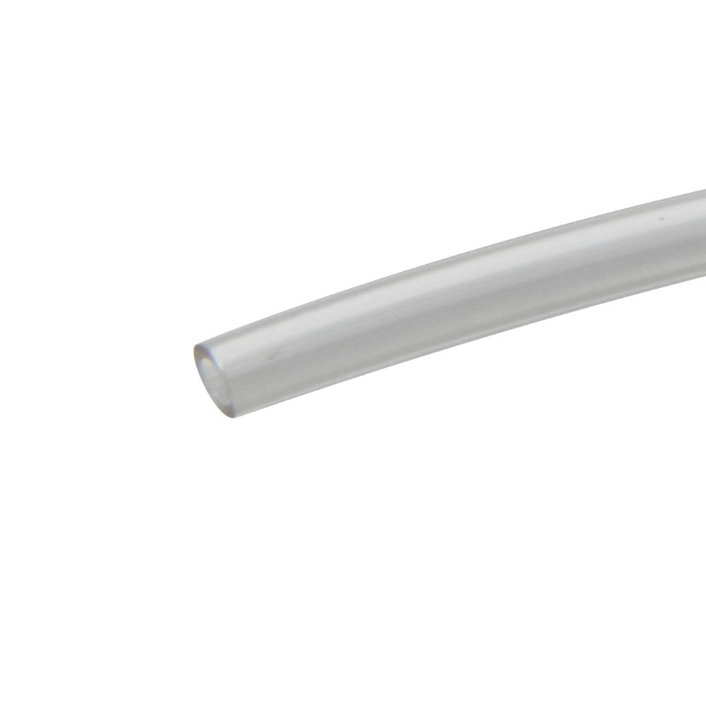 0.250" ID x 0.020" Wall Clear Vinyl SLV-40 Series Low-Temperature Protective Sleeve Tubing - 100' Roll