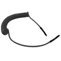 1/4" ID x 3/8" OD NoMar® Fast-Stor® Black Polyurethane Air Hose Assembly with Strain Relief & (2) 1/4" Swivel NPT Fittings - 15' L