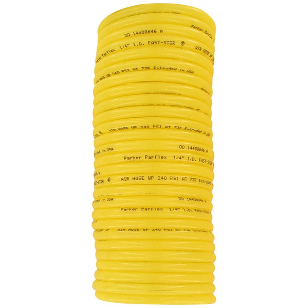 1/4" ID x 5/16" OD NFS Fast-Stor® Yellow Nylon Air Hose Only (No Fittings) - 100' L
