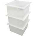 50 Gallon Polypropylene High Temperature Tamco® Tank - 18" L x 18" W x 36" Hgt.