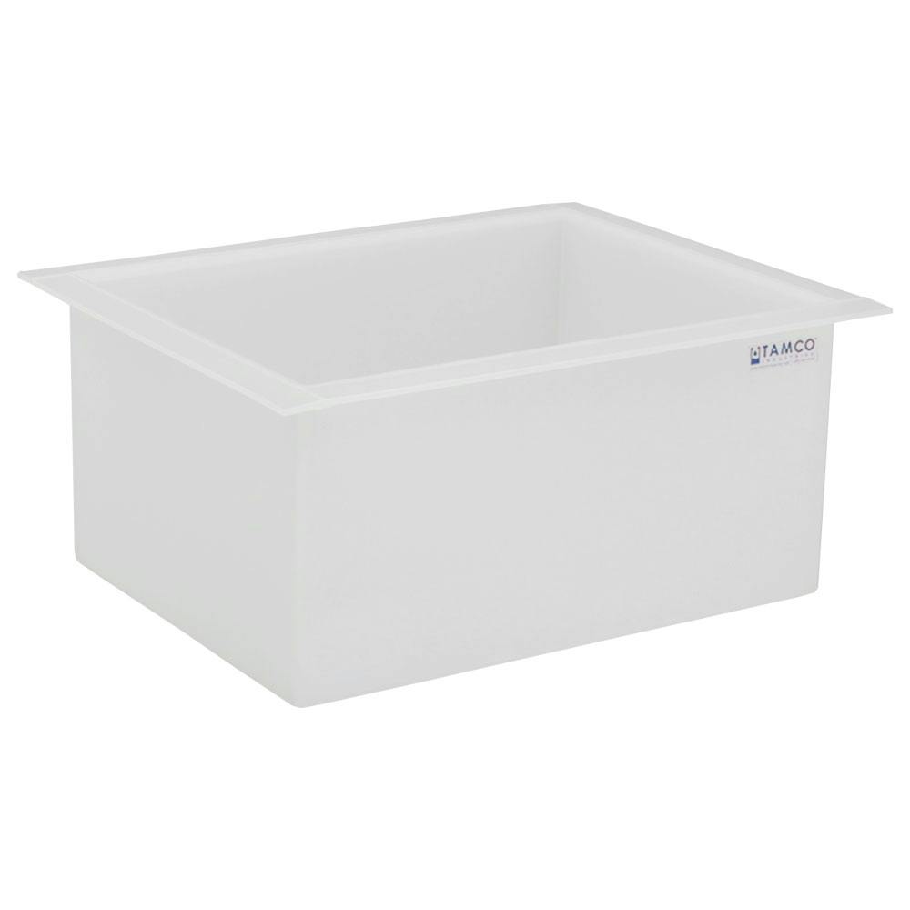 22 Gallon Polypropylene High Temperature Tamco® Tank - 24" L x 18" W x 12" Hgt.