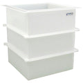 74 Gallon Polypropylene High Temperature Tamco® Tank - 24" L x 24" W x 30" Hgt.