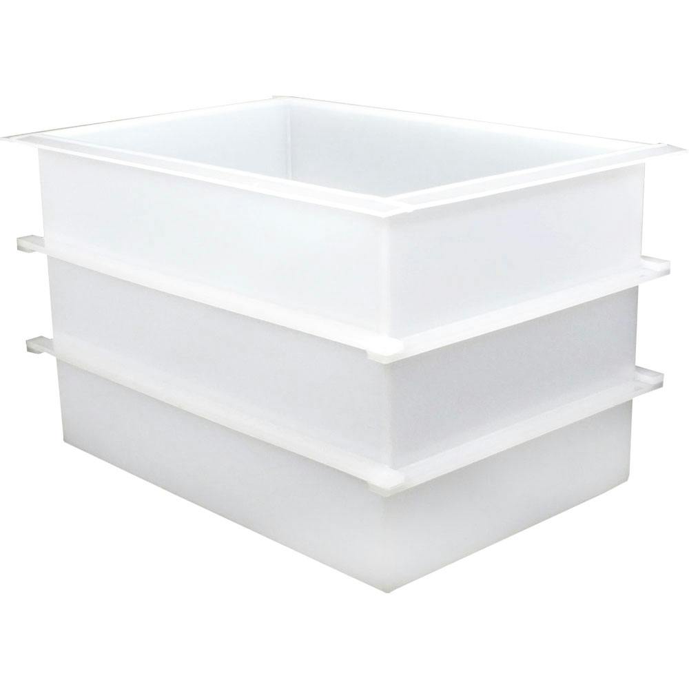 89 Gallon Polypropylene High Temperature Tamco® Tank - 36" L x 24" W x 24" Hgt.