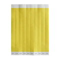 Solid Yellow Tyvek® Waterproof Tear-Free Wristbands - Package of 500