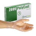 Large Polycast Textured Clear PE Gloves (100 per Box)