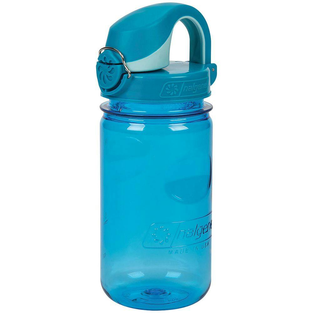 12 oz. Slate Blue Nalgene® Kids On The Fly Sustain Water Bottle with Glacial Blue Cap