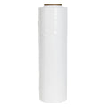 18" W x 1500' L x 80 Gauge Thick White LLDPE SecuriWrap Hand Stretch Wrap - Case of 4