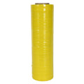 18" W x 1500' L x 80 Gauge Thick Yellow LLDPE Hand Stretch Wrap - Case of 4