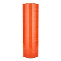 18" W x 1500' L x 80 Gauge Thick Orange LLDPE Hand Stretch Wrap - Case of 4