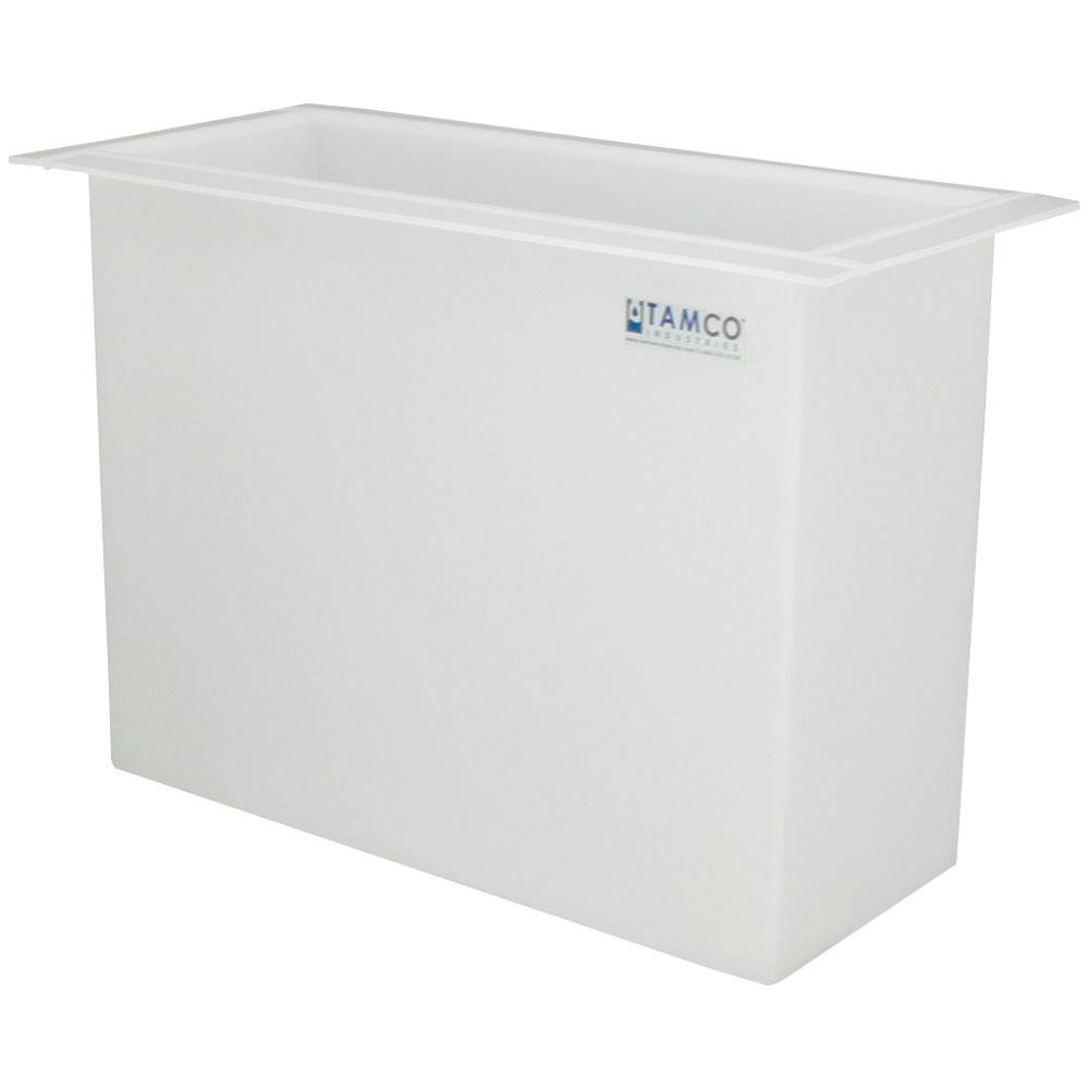37 Gallon Polypropylene High Temperature Tamco® Tank - 30" L x 12" W x 24" Hgt.