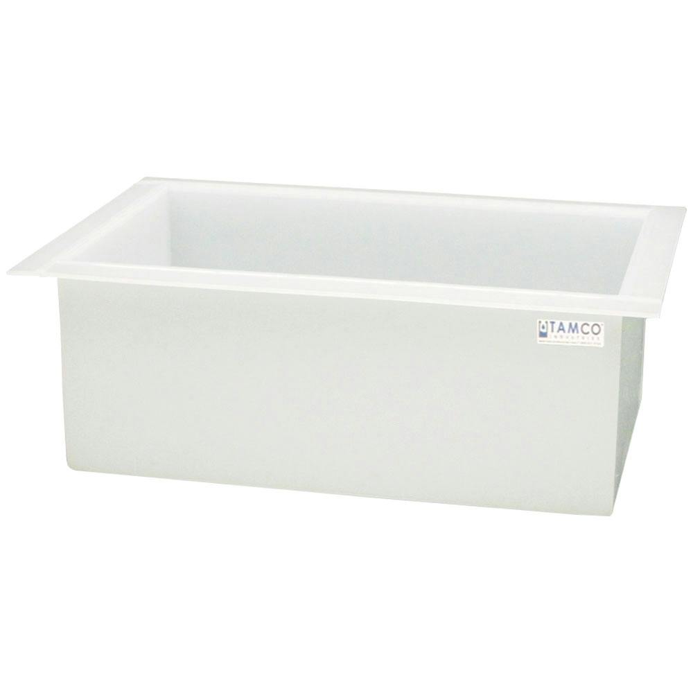 28 Gallon Polypropylene High Temperature Tamco® Tank - 30" L x 18" W x 12" Hgt.