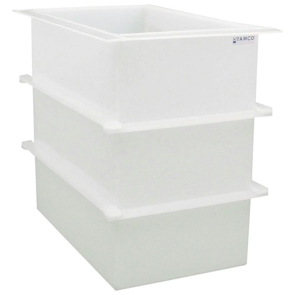 70 Gallon Polypropylene High Temperature Tamco® Tank - 30" L x 18" W x 30" Hgt.