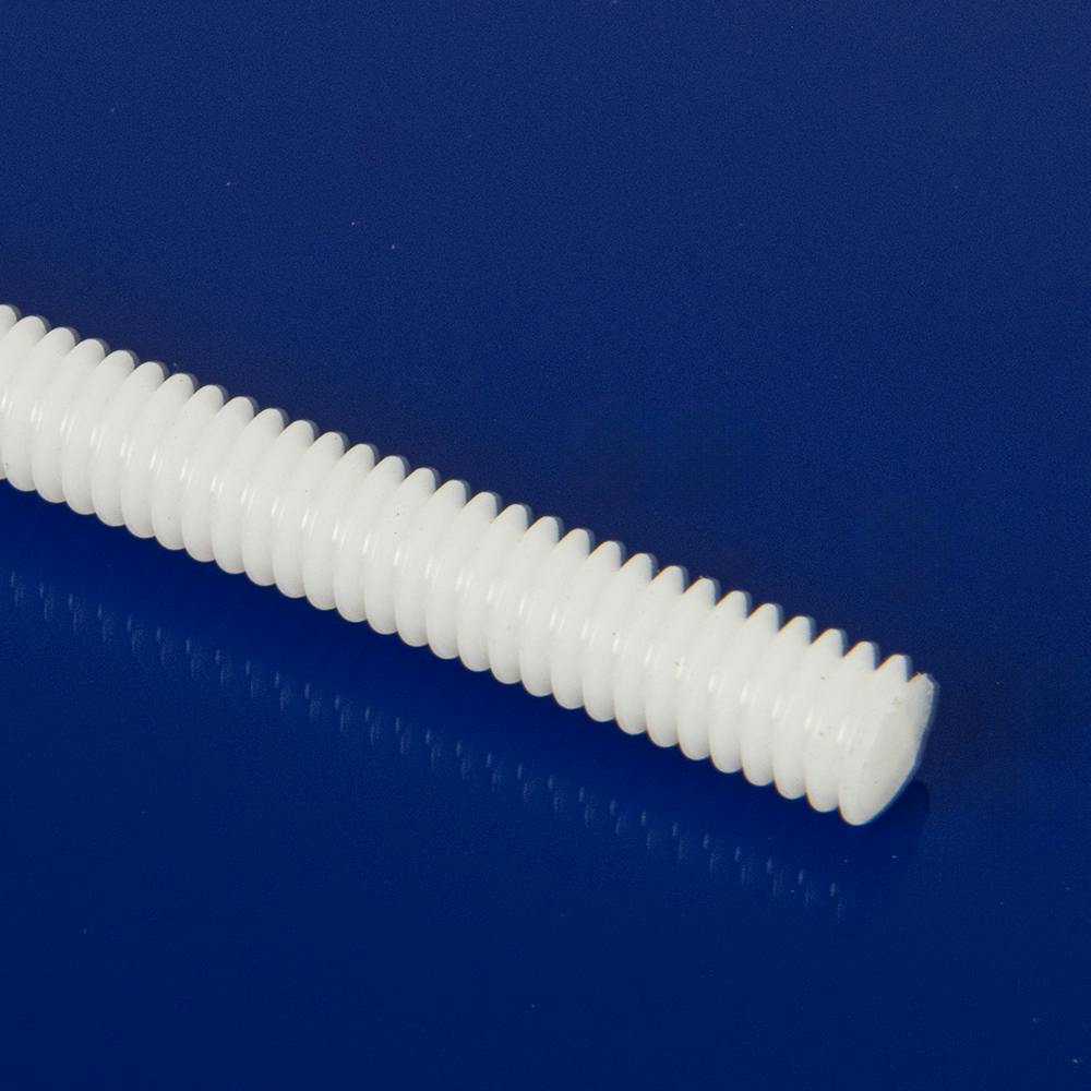1/4-20 Natural Nylon Threaded Rod (0.250" Diameter)