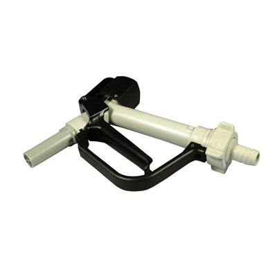 Heavy-Duty SS Shut Off Nozzle with 1" Barbed Inlet, 1 Discharge Nozzle; 1-1/4" OD