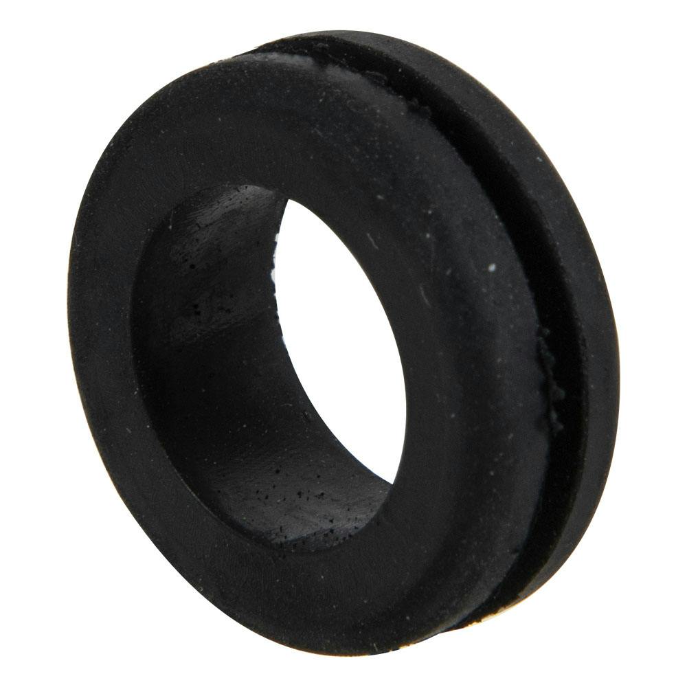 21/32" Groove Dia. Black Vinyl Round Grommet